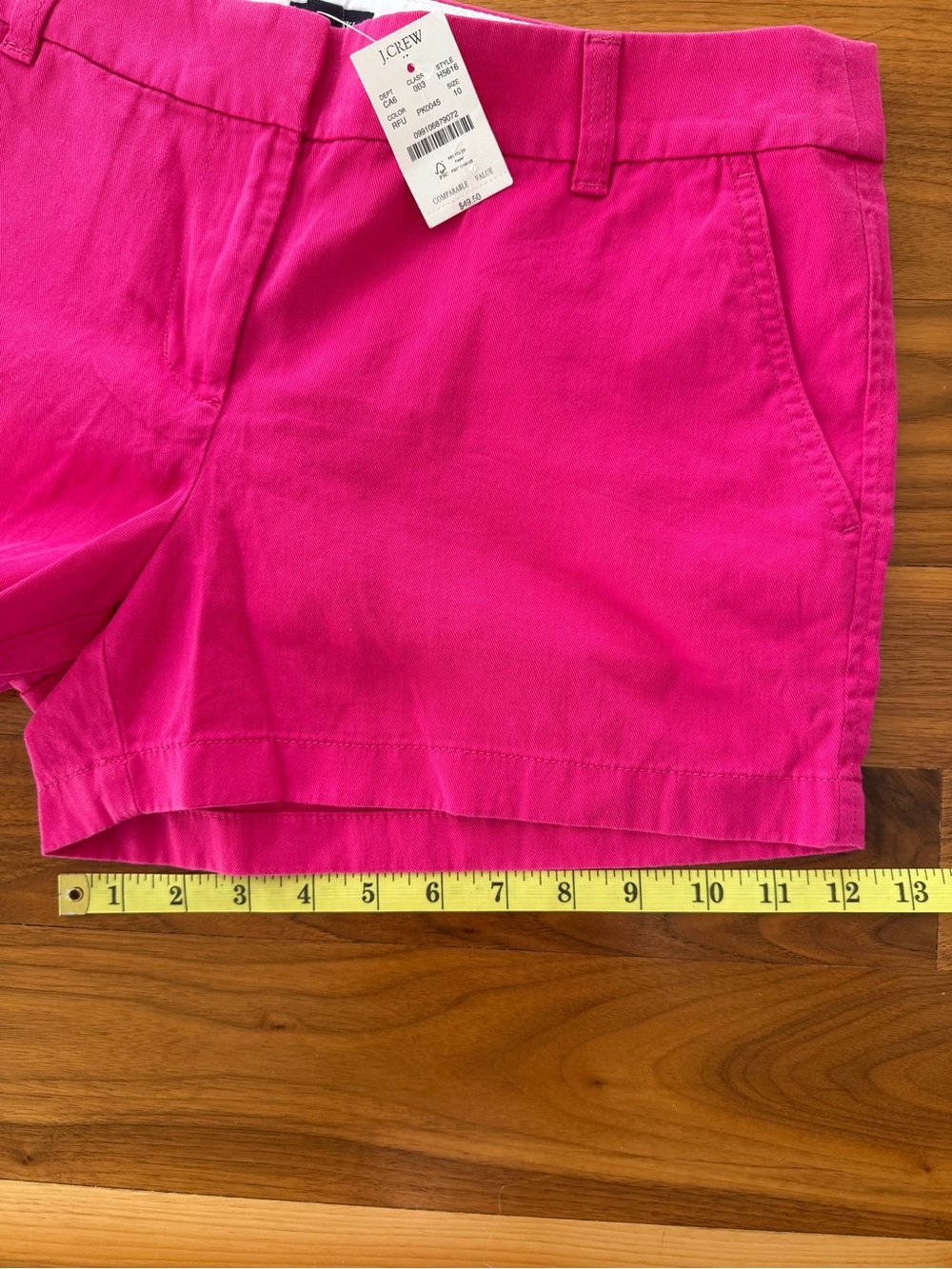 NWT J. Crew Women’s Chino Shorts 3.5” Pink Fuchsia Size 10 Tailored Preppy Chic - Picture 7 of 14
